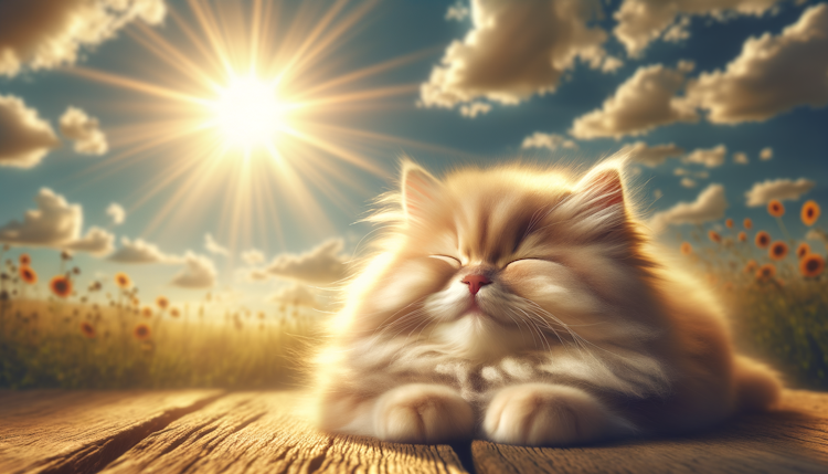 a cute cat,sunshine